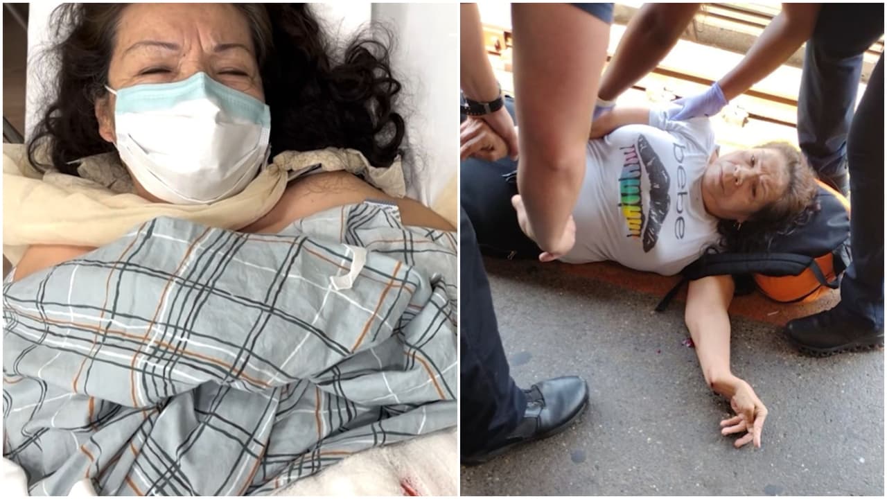 "Ayúdenme, no me dejen aquí": Hispana es arrojada por extraño a las vías del subway en Nueva York