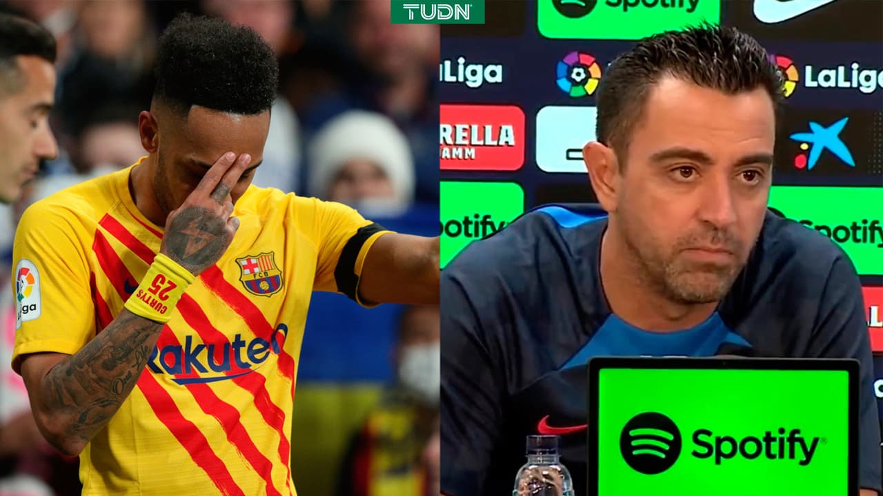 Xavi lamenta venta de Aubameyang: "Es una pena, nos ayudó muchísimo; es un tesoro"
