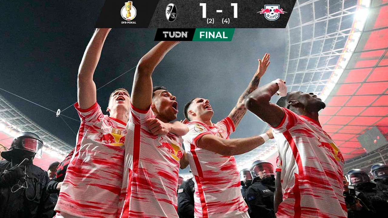  RB Leipzig se consagra con la Pokal tras vencer al Freiburg en penales
