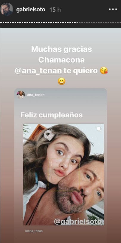 Al igual que con la actriz infantil 
<b>Ana Tena</b>, de quien también fue tío en la misma historia.
<br>