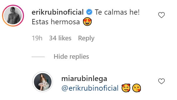 La jovencita contestó el comentario de su progenitor con un par de emoticonos.
<br>