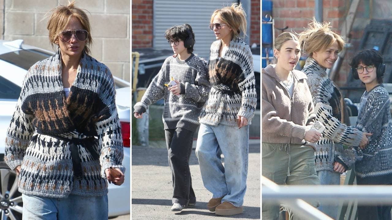 Jennifer López y su hija Emme de compras por Los Ángeles.