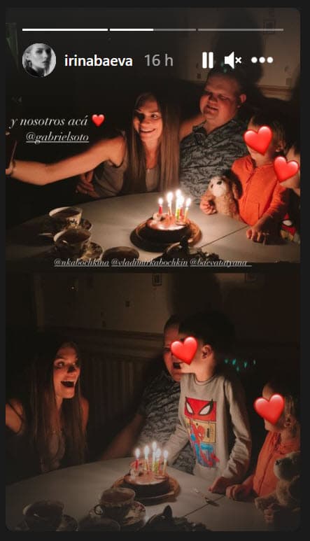 La actriz y Gabriel Soto se conectaron con ella a través de una videollamada, en donde también pudieron ver al cuñado de Irina Baeva y a su sobrina. 
<br>