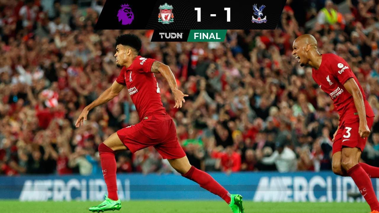 El Liverpool rescata empate ante el Palace con genialidad de Luis Díaz