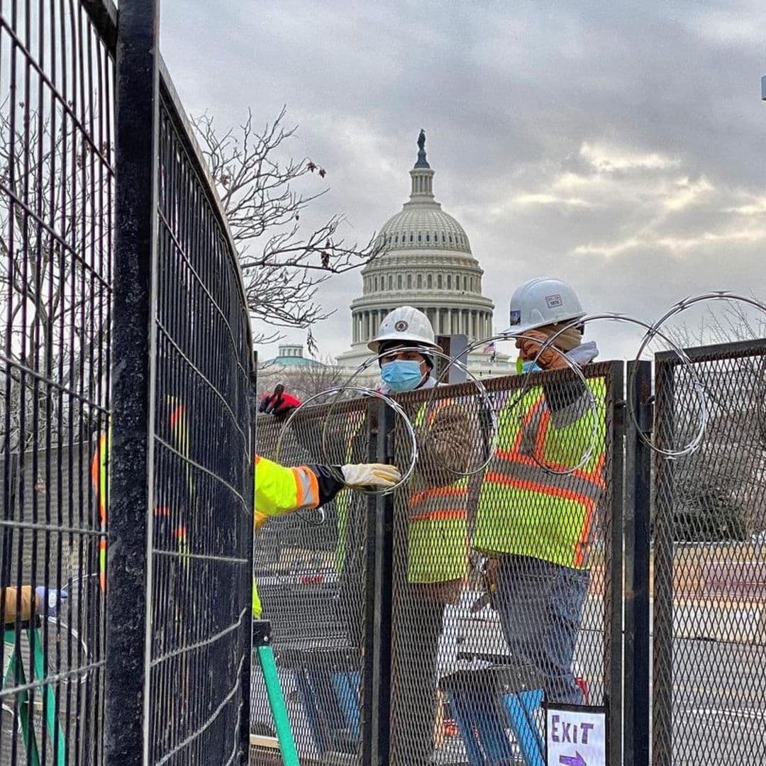 Edwin Pitti compartió postales únicas desde Washington DC, que se blindó desde días antes de la juramentación de Joe Biden, para evitar toda posibilidad de violencia.