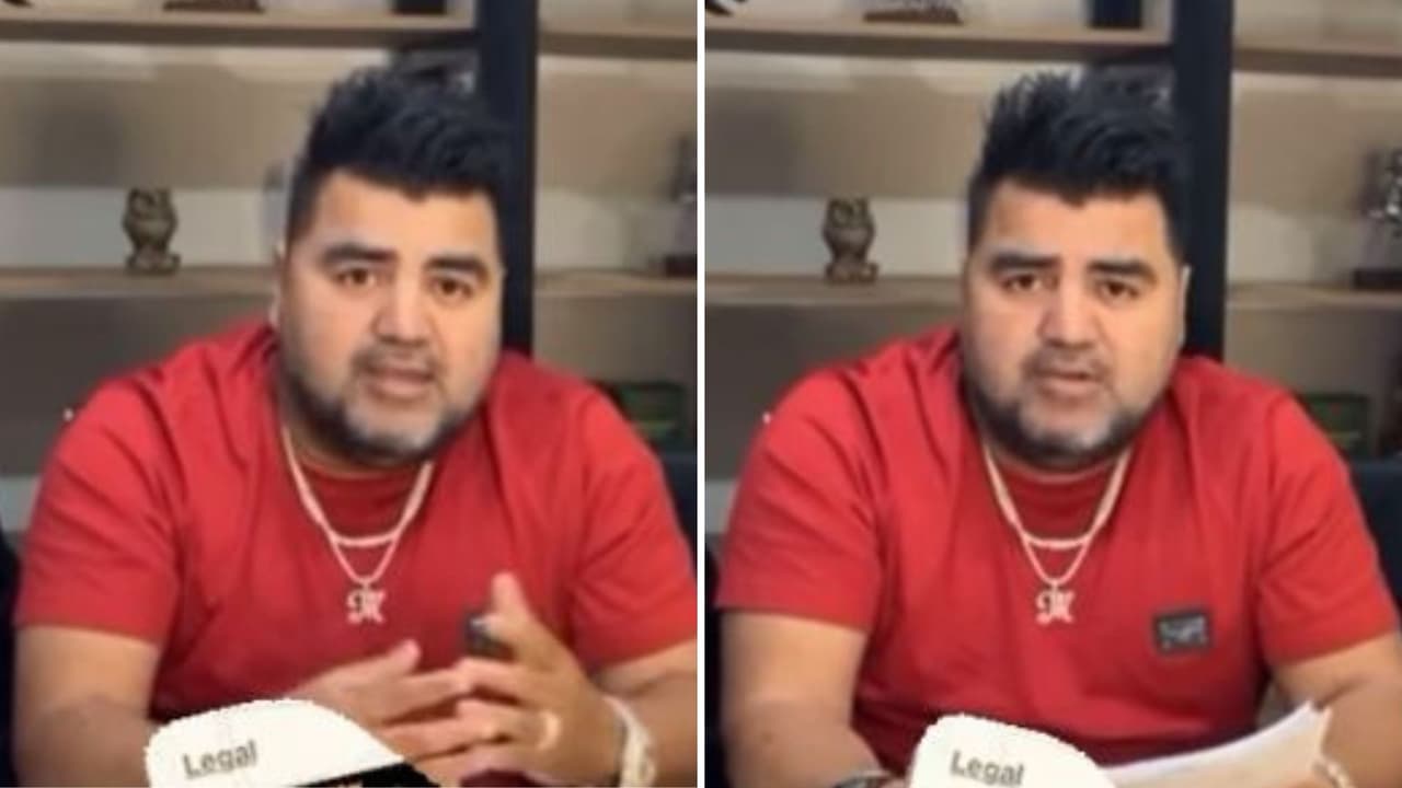 'El Mimoso' estivo acompañado por sus abogados junto a quienes expresó apoyo a su ex ante el supuesto tratamiento psiquiátrico que estaría recibiendo tras su ruptura.