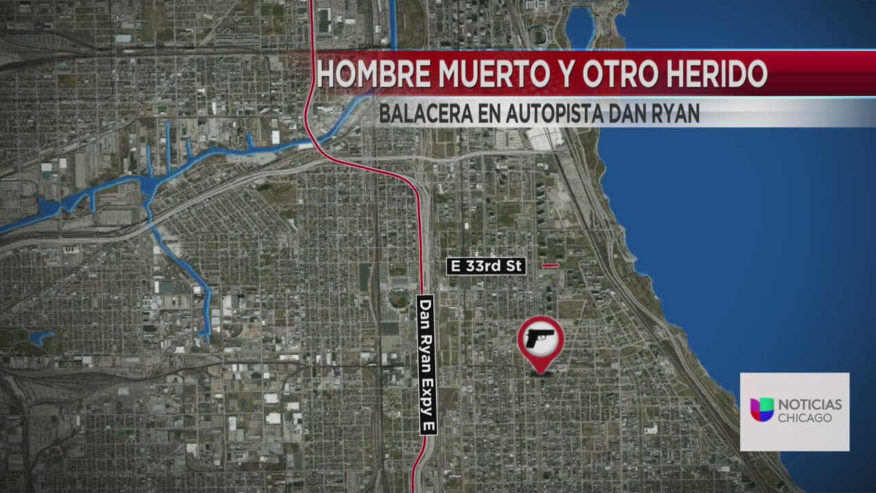 Un hombre muerto y otro herido tras balacera en autopista, Dan Ryan