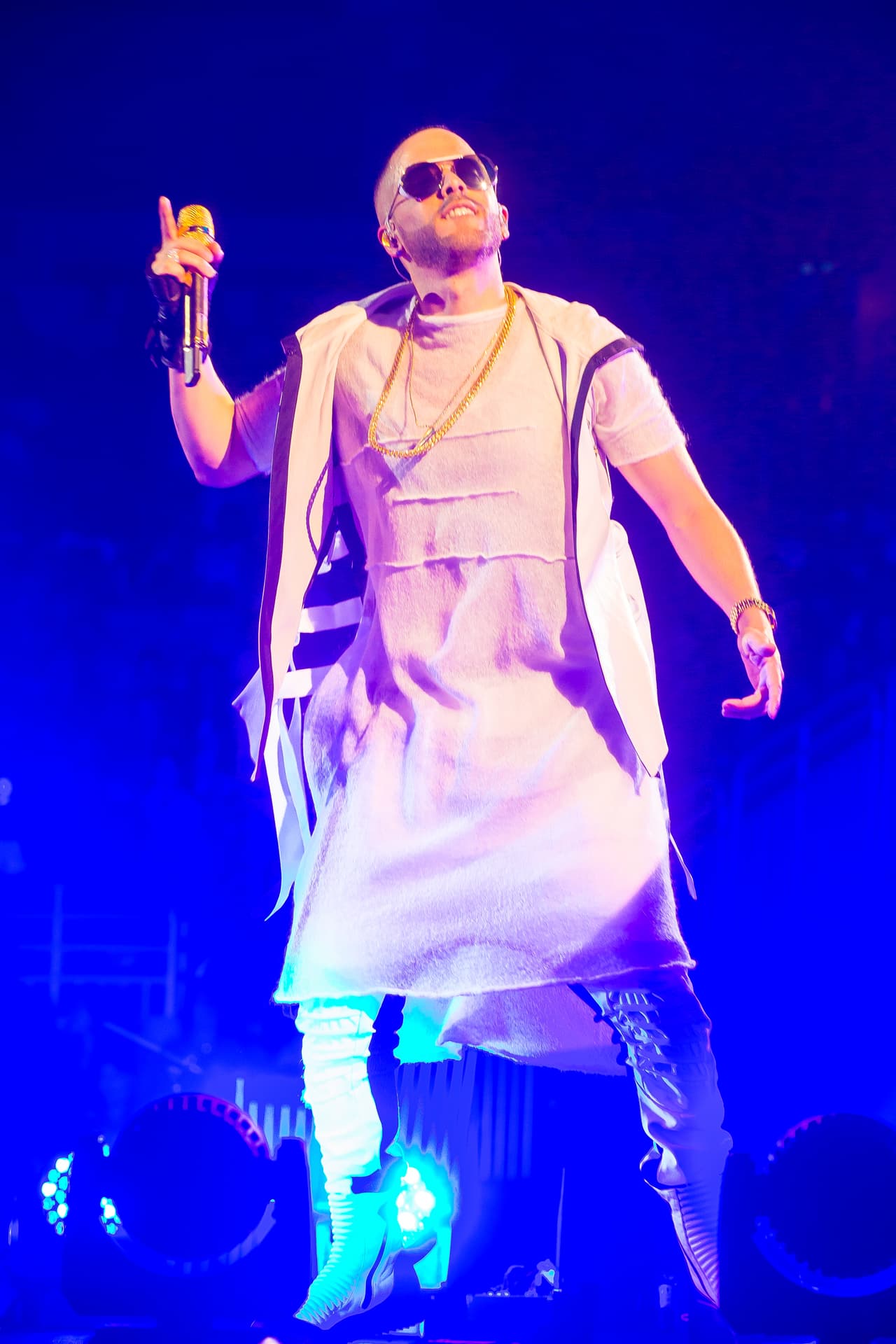 Sin dejar de dar muestras de agradecimiento, Yandel dejó a todos sus fanáticos con la boca abierta al presentar su show.