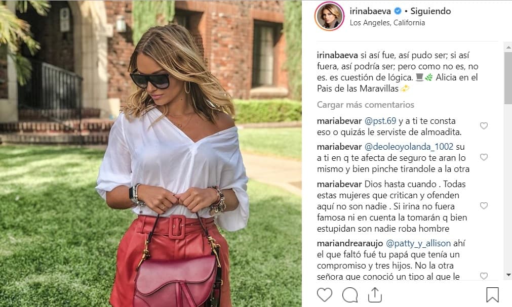 Tan sólo dos días despues, Irina publicó en Instagram una frase de 'Alicia en el país de las maravillas': "Si así fue, así pudo ser; si así fuera, así podría ser; pero como no es, no es. es cuestión de lógica'.