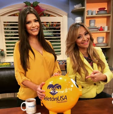 Vero Bastos: "Hoy en @DespiertaAmeric iniciamos la jornada de amor en TeletónUSA nos vemos x @univision "ES MOMENTO DE ACTUAR"