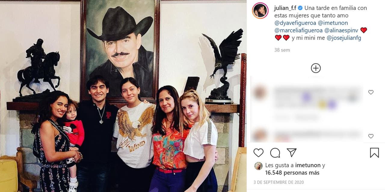 Este año, Julián Figueroa no ha publicado ni una sola foto con 'Ime' Garza. La más reciente en la que aparece con ella está fechada en septiembre de 2020, y además 
<b><a href="https://www.instagram.com/p/CEr4RolF0z7/" target="_blank">está acompañado de sus medias hermanas</a></b>, D'Yavé y Marcelia Figueroa.