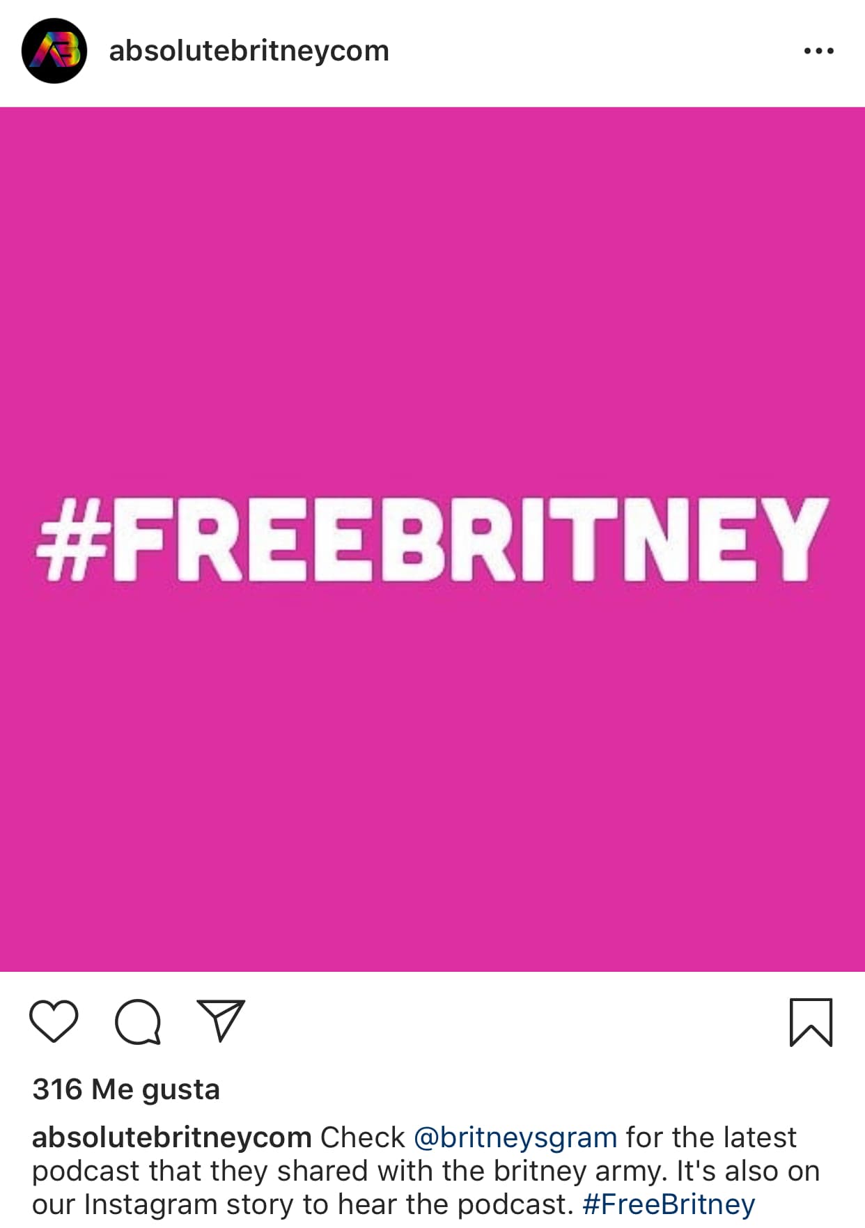 La demanda, que se presentó el miércoles 26 de junio, alega que la cantante está siendo controlada contra su voluntad y el cual ha sido promovido especialmente desde el blog acusado y sus 
<b><a href="https://www.instagram.com/absolutebritneycom/" target="_blank">respectivas redes sociales</a></b>.