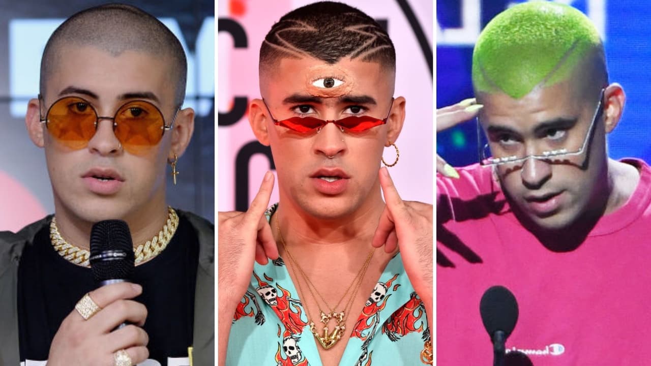 Así lucía el 'look' de Bad Bunny al inicio de su carrera.