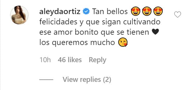 "Tan bellos, felicidades y que sigan cultivando ese amor bonito que se tienen. Los queremos mucho". 
<br>