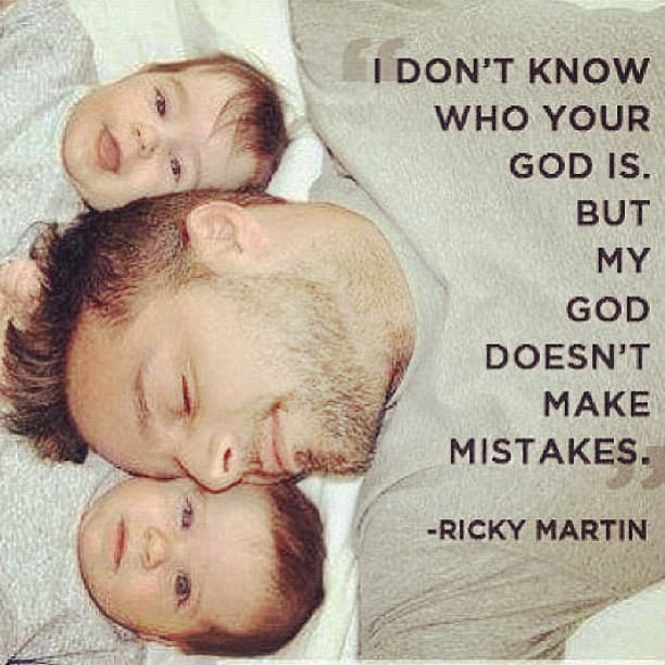 Y es que la vida de Ricky cambió por completo cuando se convirtió en padre.