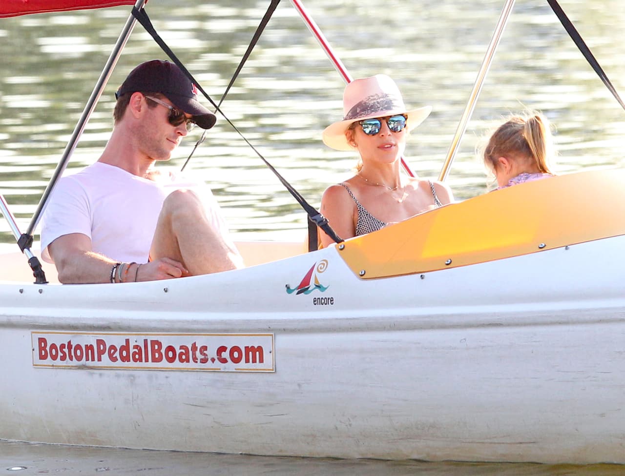 El matrimonio pasó un lindo día familiar.