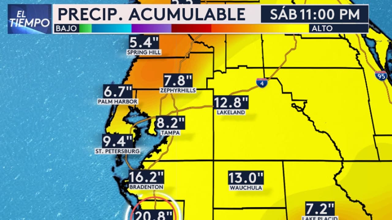 El suelo estará saturado por lluvias previas, aumentando el riesgo de inundaciones.