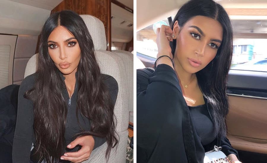 La doble de Kim se llama Sonia, junto a su hermana ha creado un blog con tips de maquillaje.