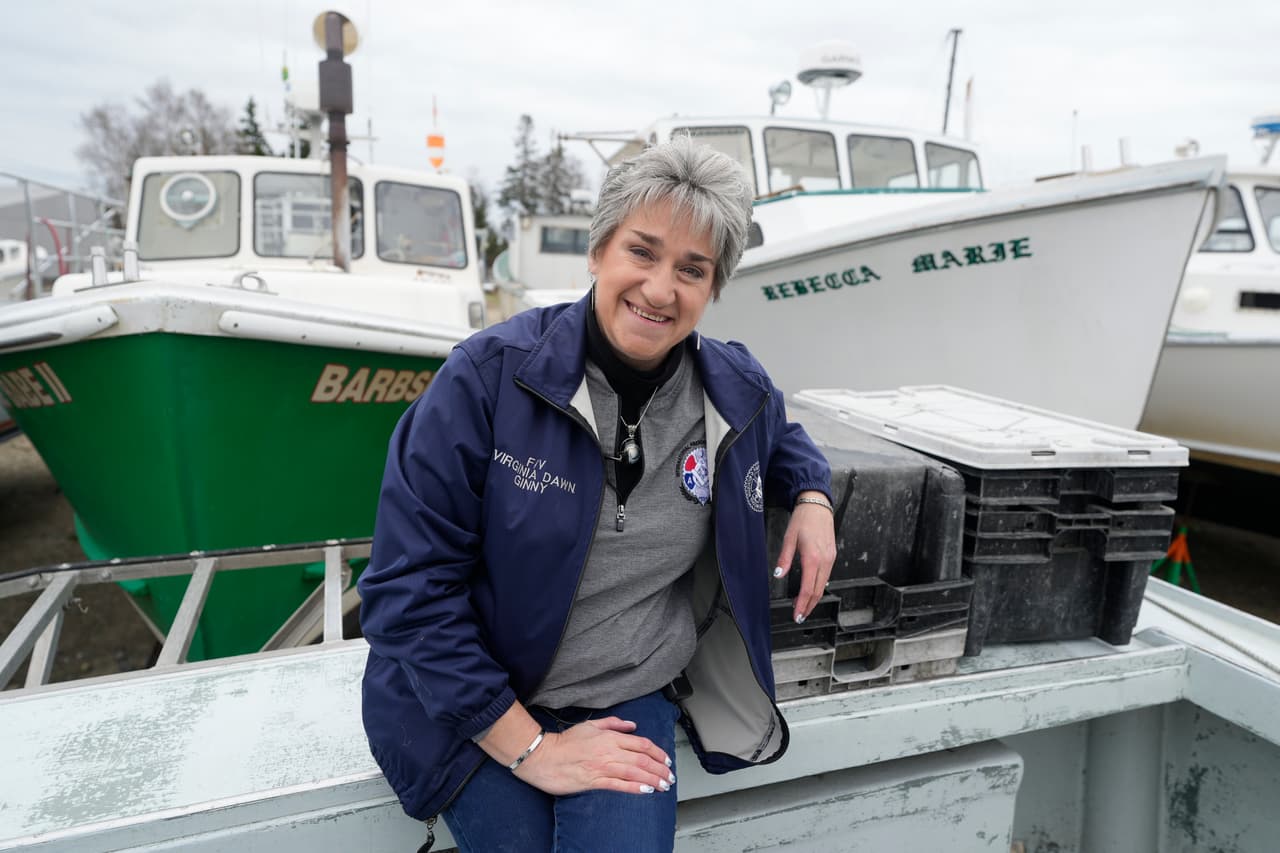 Virginia Olsen en Stonington, Maine.
