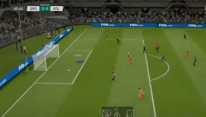 Chivas vence al Querétaro 0-2 con Beltrán en los controles del FIFA 20, sobre Marcel Ruiz.