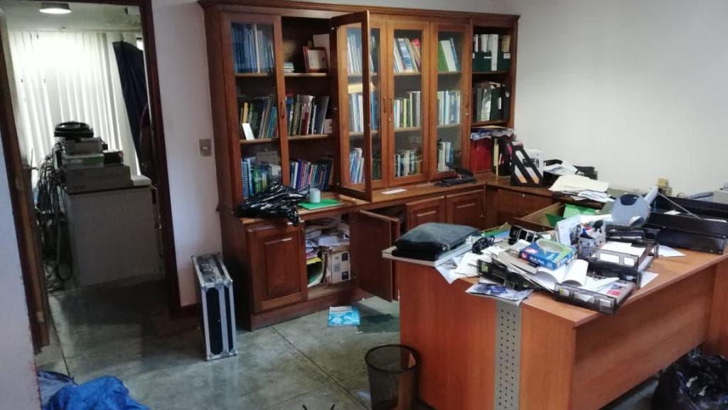 Nicaraguan police raided the offices of Confidencial on December 13, 2018.