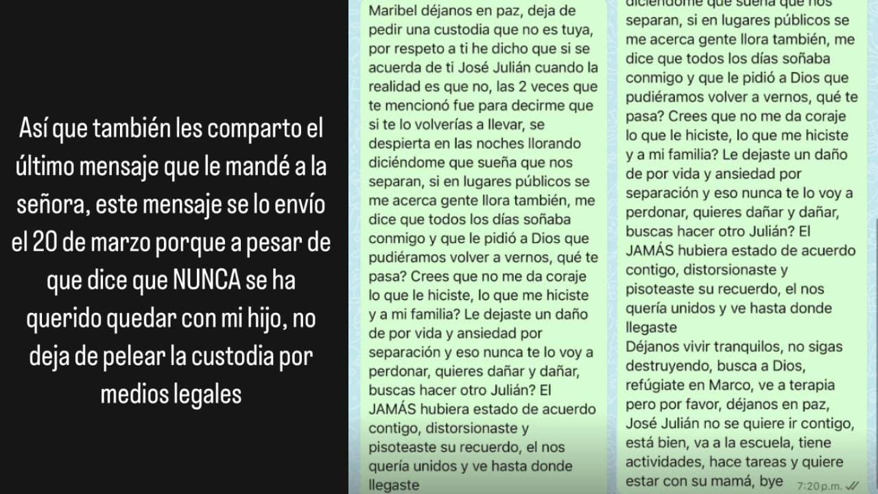 El presunto mensaje que Imelda Tuñón le habría enviado a Maribel Guardia.