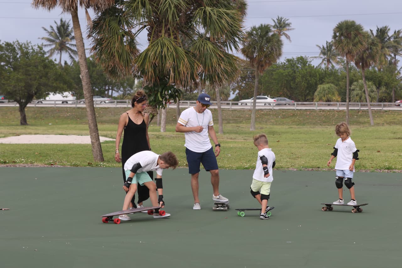 Montijo estuvo aocmpañada de su esposo Fernando Reina, su hijo Mateo y amigos.