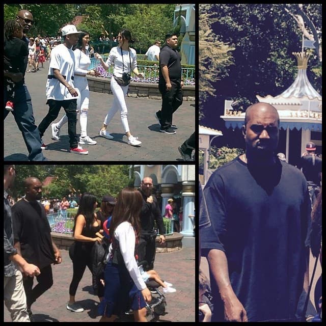 Con todo y sus tres meses de embarazo Kim estuvo de arriba para abajo con su bebita.