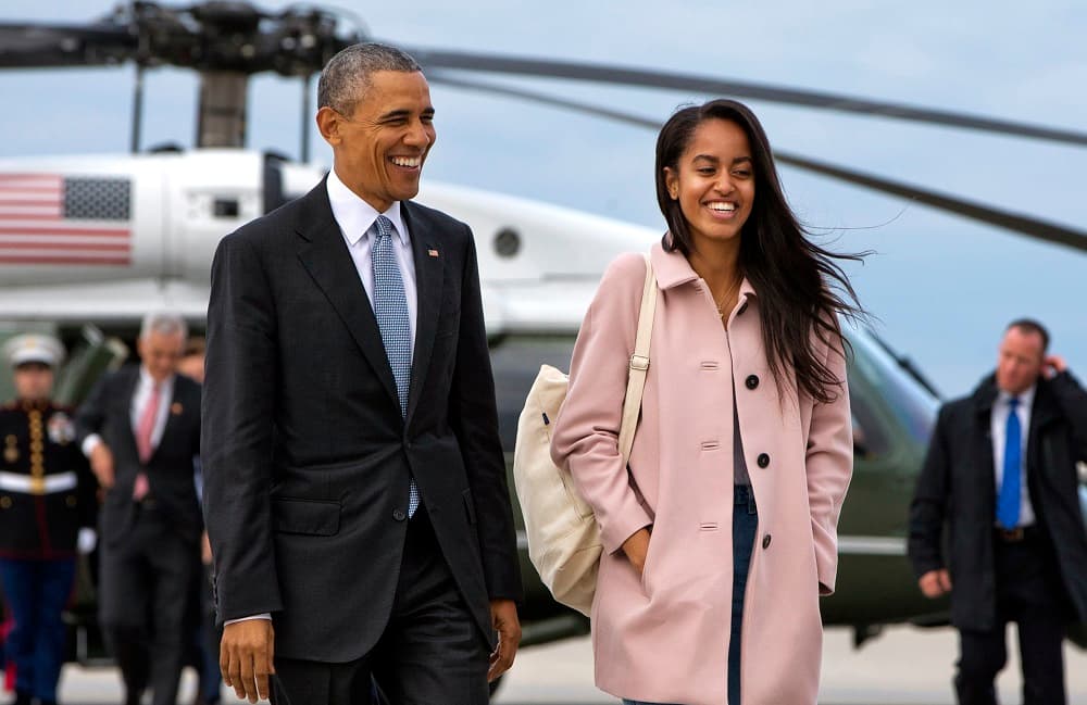 Barack Obama y Malia Obama, en Chicago el pasado abril.