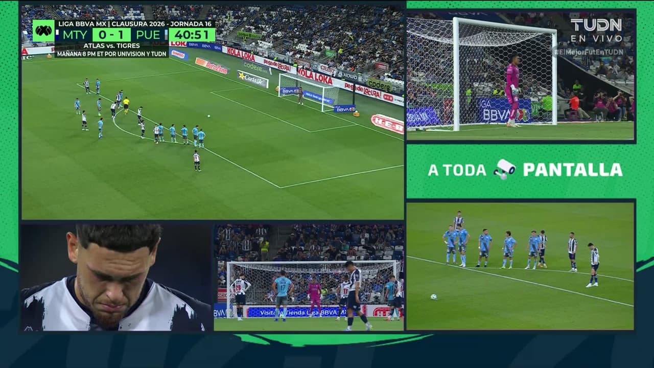 ¡GOL!  anota para Monterrey. Lucas Ocampos