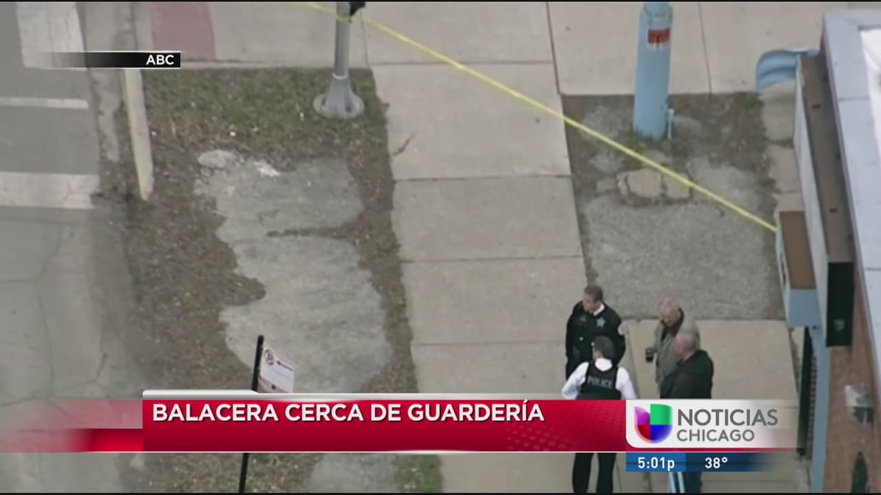 Cuatro personas heridas en un tiroteo fuera de una guardería al sur de Chicago