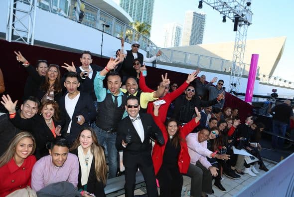 Y el público también celebró el paso de sus estrellas.