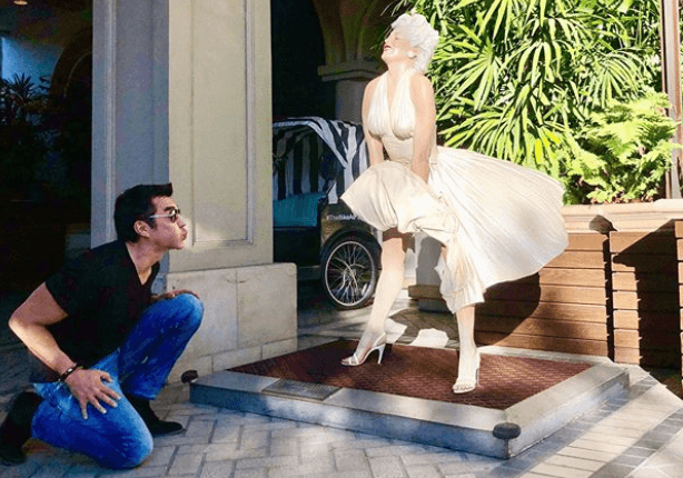 Adrián Uribe en Los Ángeles.