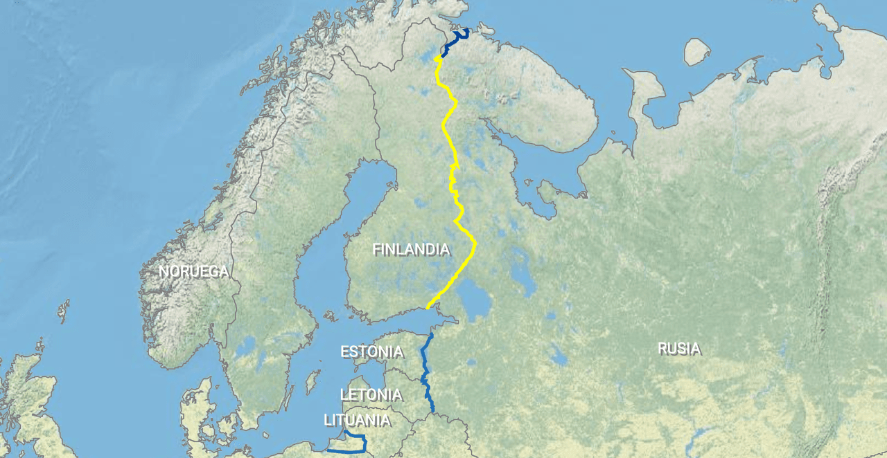 El mapa de la expansión de la OTAN y su nueva frontera con Rusia tras el ingreso de Finlandia