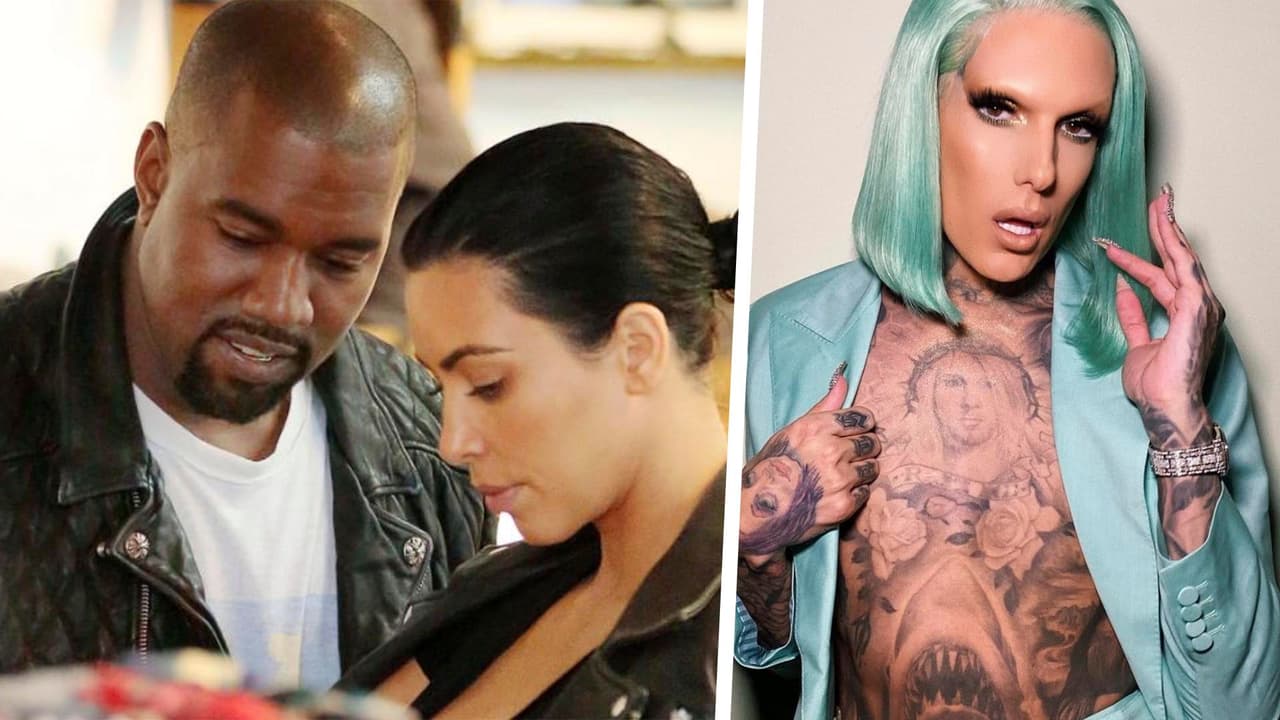 Rumoran que Kanye West le puso 'el cuerno' a Kim Kardashian con el maquillista Jeffree Star