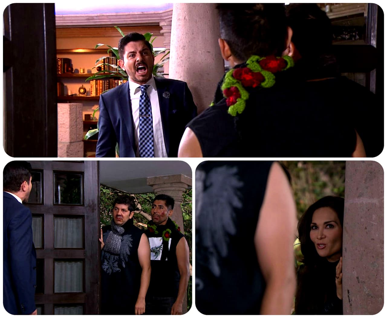 Los asaltantes fueron a decirle a Santiago que Isabel los había contratado para fingir el asalto. ¡Todo era mentira!