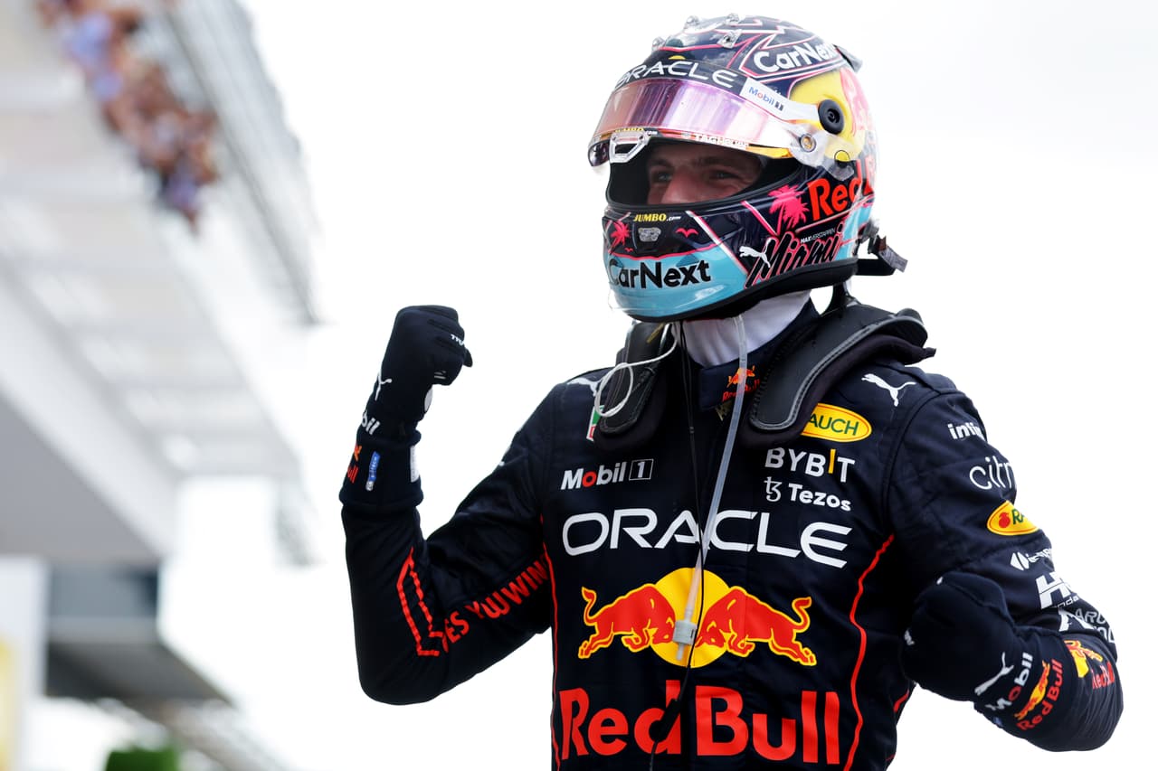 Max Verstappen ganó el primer Gran Premio de Miami, por delante de Charles Leclerc y Carlos Sainz: Checo Pérez fue cuarto.