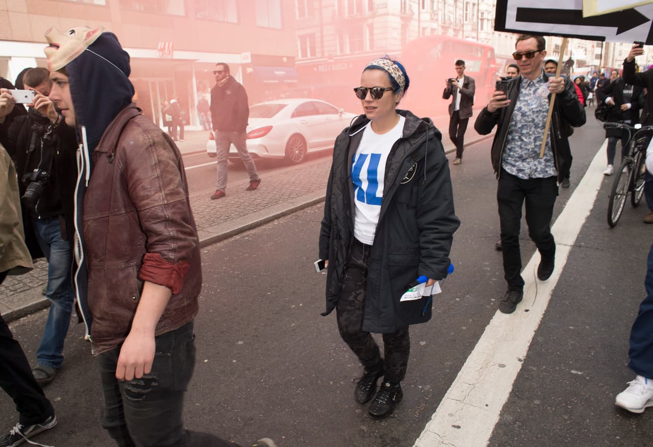 La marcha se realizó por las principales avenidas de Londres.