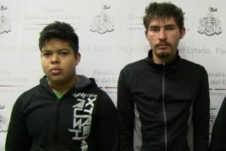 Antonio Barrón, Jerónimo Cruz y Abraham Gabriel Palacios fueron los secuestradores. Foto cortesía de la policía.