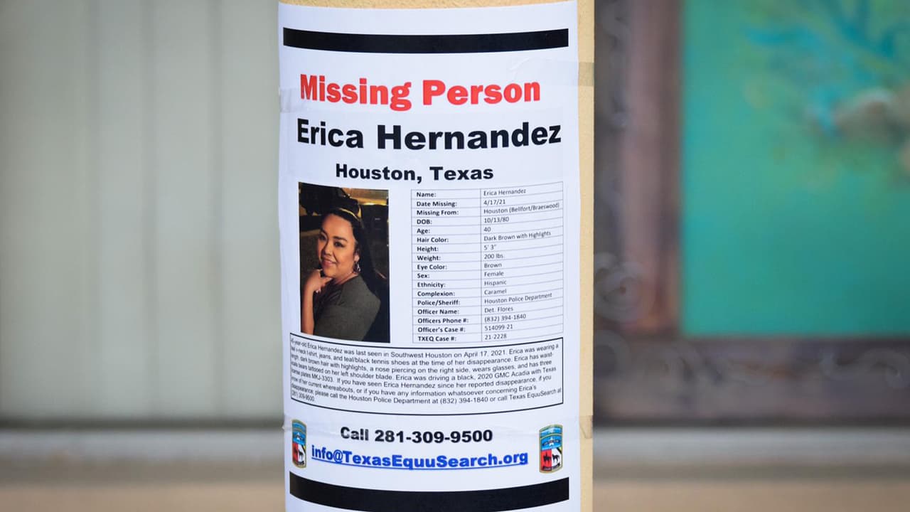 “Estoy agotada, muy agotada y autoridades también han agotado las ubicaciones en donde pueden buscar”, asegura Ashley, hermana de Erica.