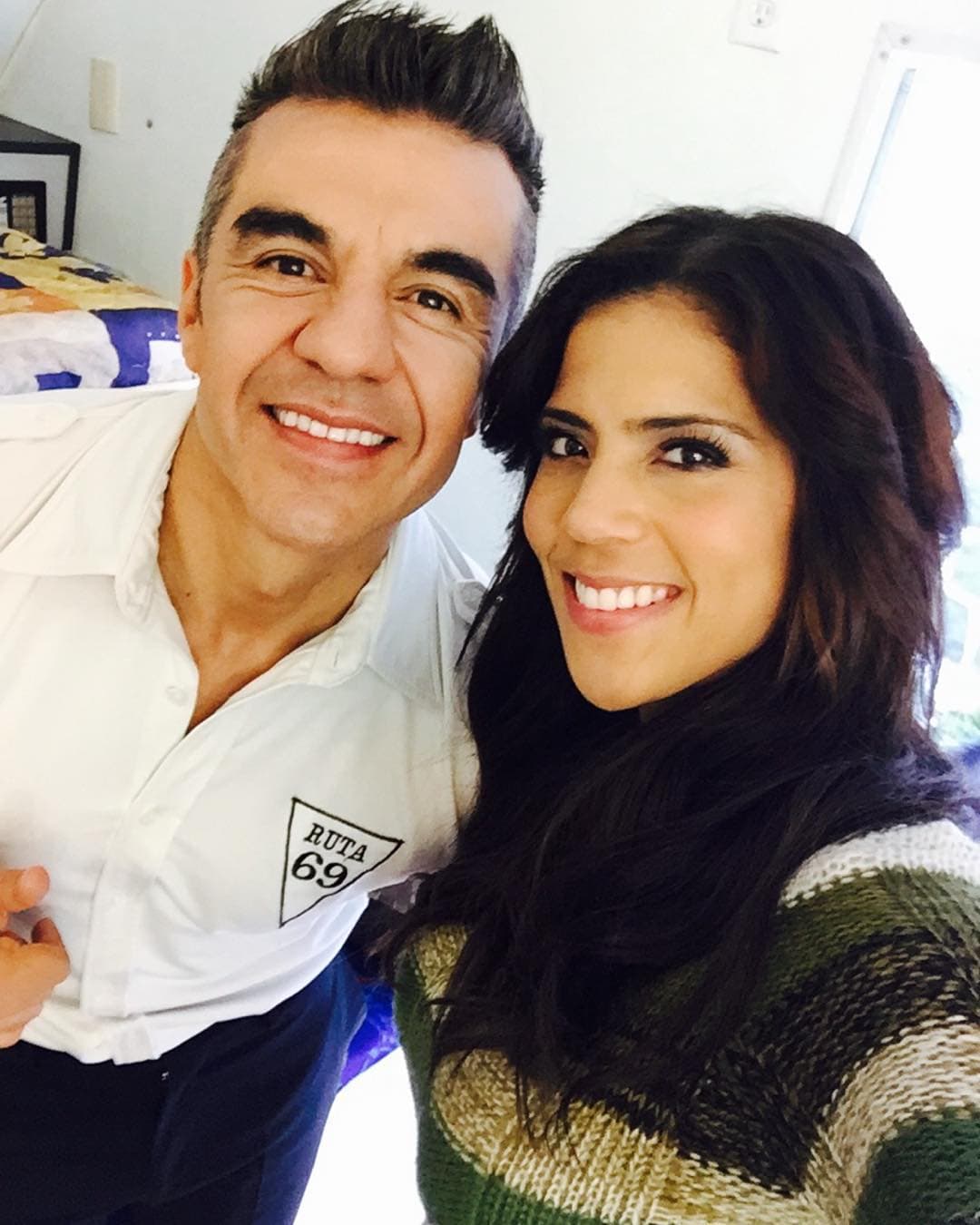 Con el comediante Adrián Uribe.