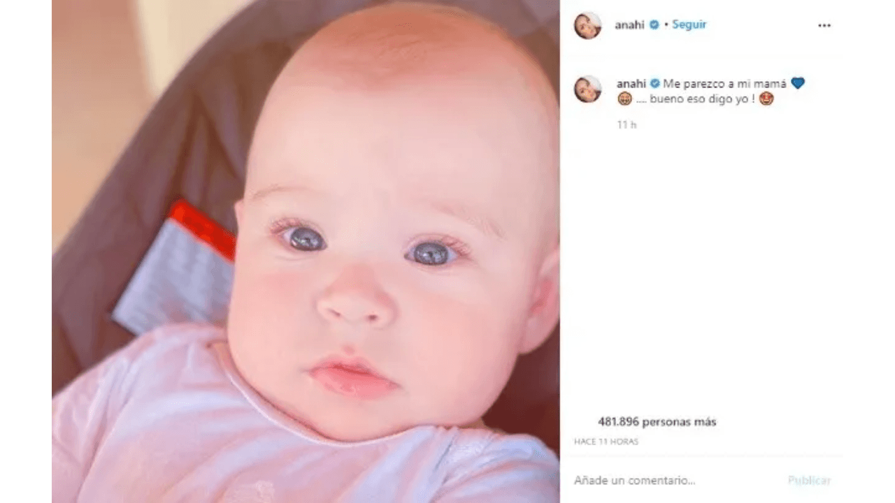 Anahí comentó lo mucho que se parece su hijo Emiliano a ella