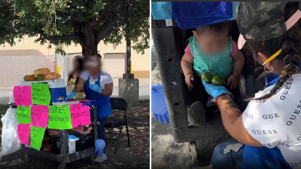 Vende elotes para mantener a sus 4 hijos tras la detención de su esposo por ICE en San Antonio 