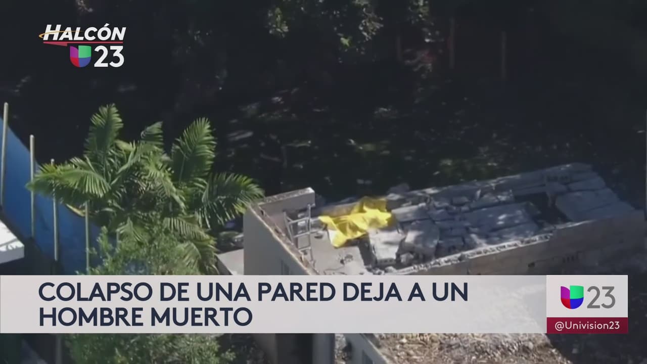 Un trabajador cubano fue la víctima mortal de colapso de una pared