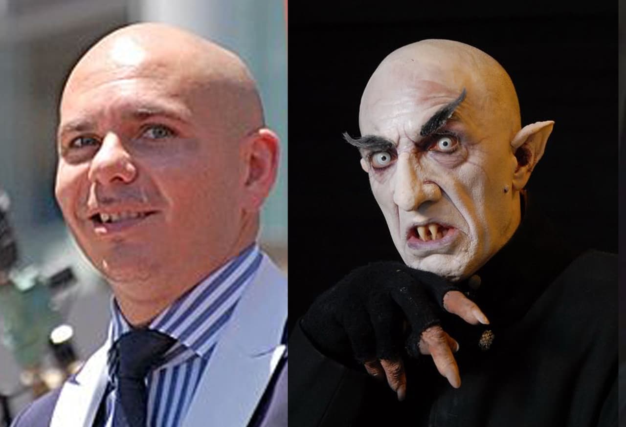 Dale unos pupilentes a PitBull y listo, tienes a Nosferatu.