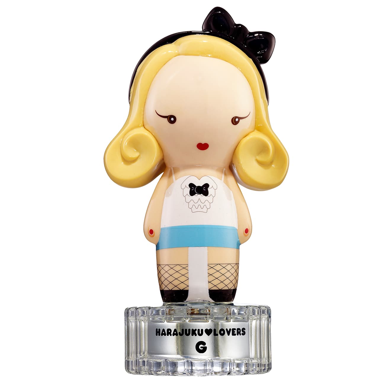 <b>Harajuku, de Gwen Stefani </b>
<br>Todo el rock y la actitud empoderadora de la cantante Gwen Stefani ha sido traducida en una fragancia que replica su estética 
<i>pin up</i> y que tiene un muñequito japonés como emblema que varía dependiendo del tipo de fragancia que se elija de la línea. Esta, bautizada 'Lovers G', es foral y frutal a la vez con una fusión de mandarina, coco y manzana roja, con algo de sándalo y flor del algodonero.