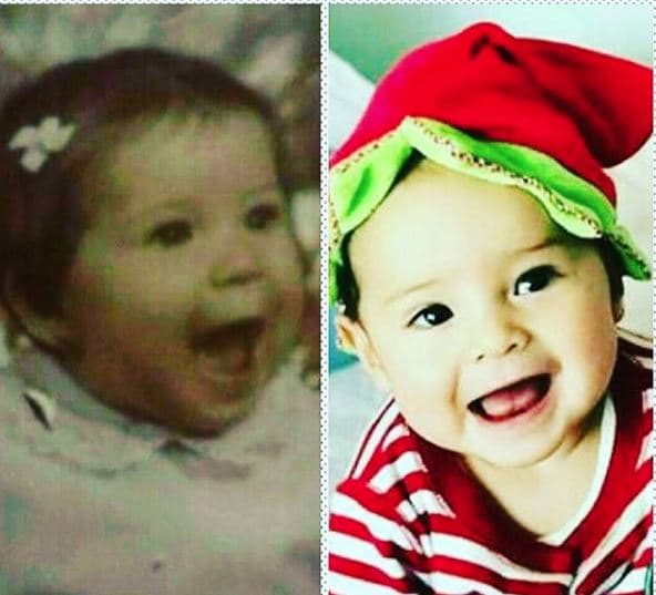 El parecido físico de la actriz con su hijo es impresionante.