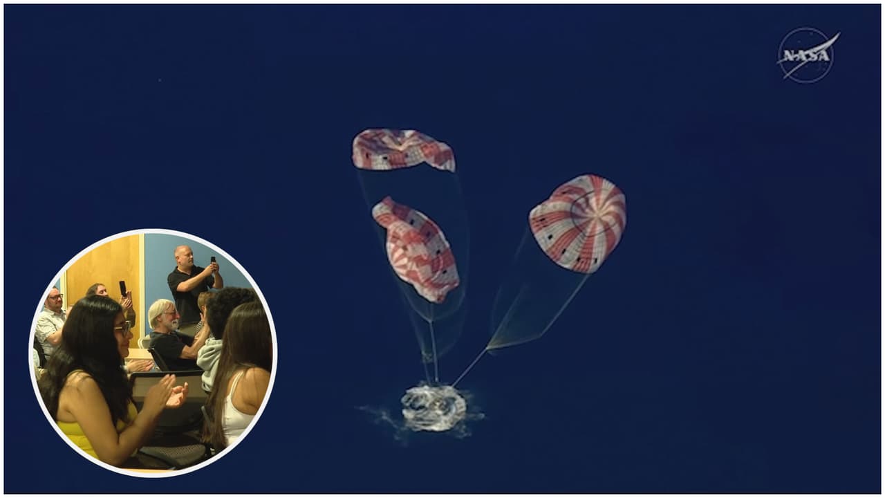 Así vivieron los estudiantes de FIU el regreso de los astronautas de Artemis II a la Tierra