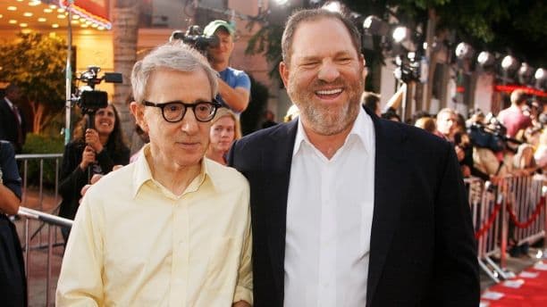 Al respecto del caso Weinstein, Woody Allen - que ha sido acusado a su vez de abuso sexual de menores por parte de su expareja Mia Farrow, y la hija adoptada de ambos, Dylan- dijo: "Todo esto sobre Harvey Weinstein es muy triste para todos los involucrados. No hay ganadores en esto. Es solo muy, muy triste y trágico para todas esas pobres mujeres que tuvieron que pasar por eso pero ojalá no se de una 
<b>atmósfera de caza de brujas</b> en la que cada chico en una oficina que guiñe un ojo a una mujer esté de pronto llamando a un abogado para defenderse". Las críticas no se hicieron esperar.