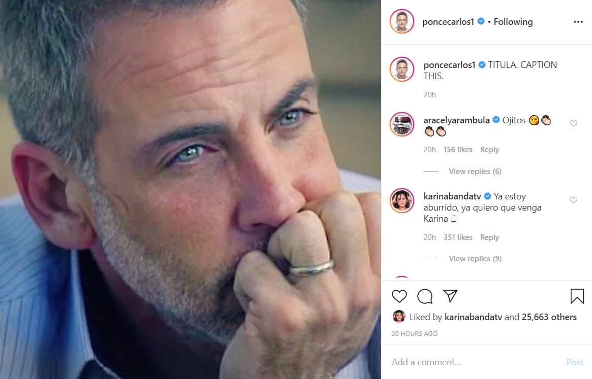 El puertorriqueño compartió esta imagen en donde 
<b>pedía a los usuarios que le pusieran un calce a la foto</b>. 
<br>